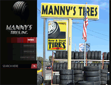 Tablet Screenshot of mannystires.com